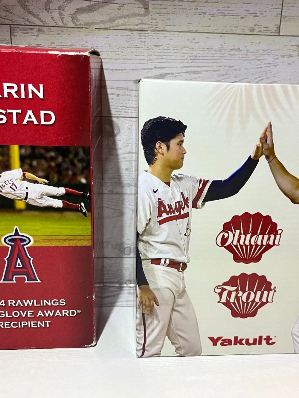 LA Angels Bobblehead lot, 2023 Trout/Ohtani & 2005 Darin Erstad
